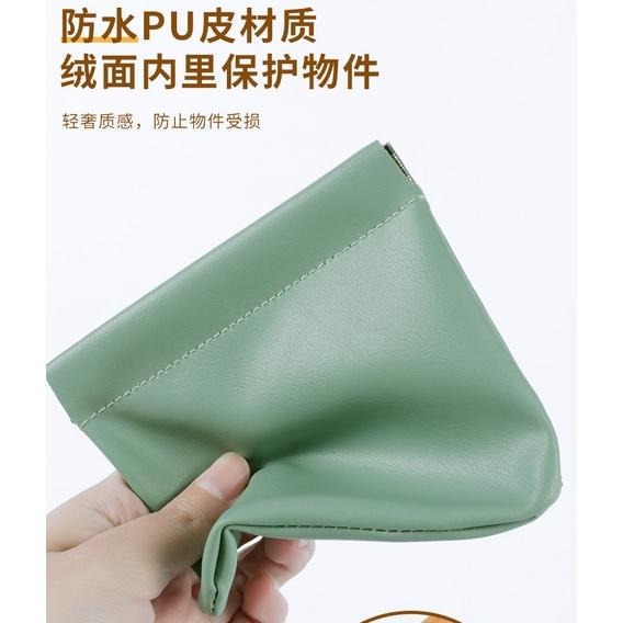 彈片收納包 隨身收納包 皮革收納包 耳機收納包 皮革零錢包 耳機包 鑰匙包 收納 現貨 耳機收納 飾品收納 鑰匙包-細節圖6