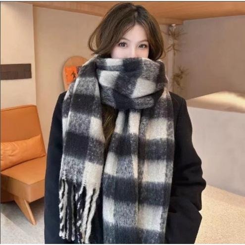 冬天圍巾保暖毛絨圍巾 保暖圍巾 披肩纯色毛絨圍巾 圍脖 保暖圍巾 披肩 圍巾 日韓系圍巾 防風圍巾 寒流 台灣現貨-細節圖3