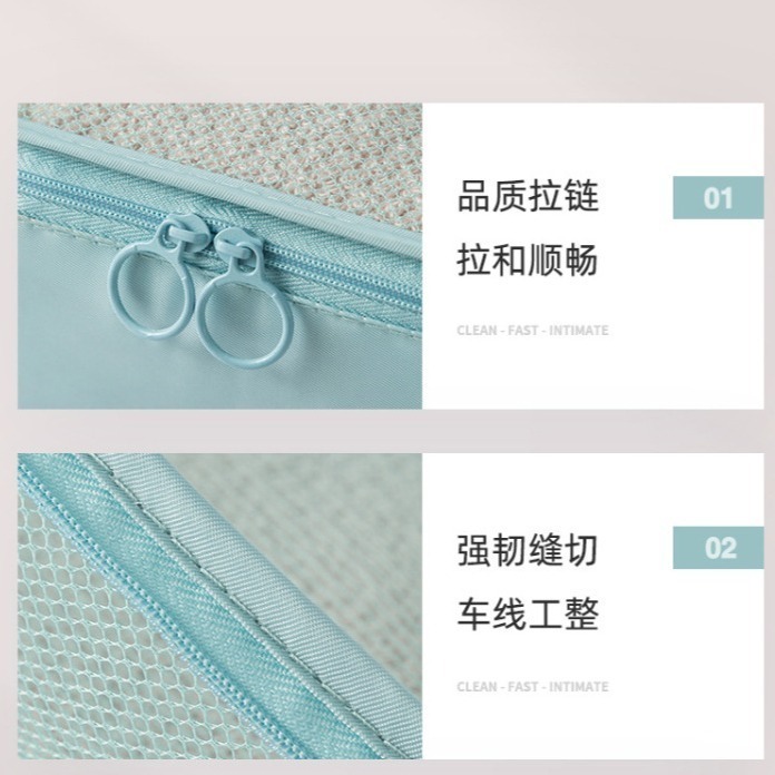 旅行收納袋7件組 防水收納袋 行李箱衣物整理 衣物收納袋 旅行收納包 旅行包 旅行收納 旅遊用品 出國必備 台灣現貨-細節圖3