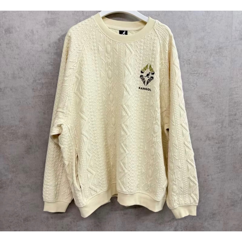 KANGOL袋鼠 中性圖騰大學T M號 全新未拆封-細節圖2