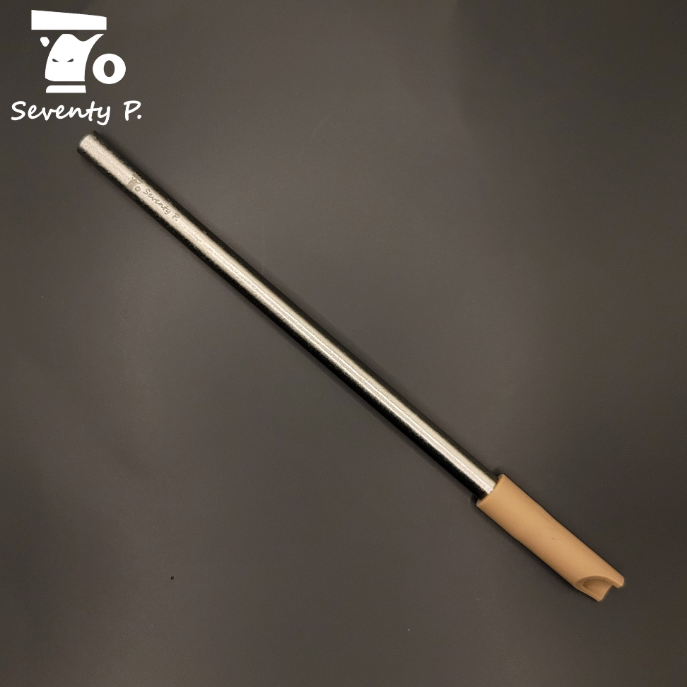 Seventy P. 純鈦吸管組 彈跳矽膠 造型吸管塞 吸管刷 珍珠奶茶吸管 咖啡用吸管 飲料用吸管 隨身吸管組 耐酸鹼-規格圖4