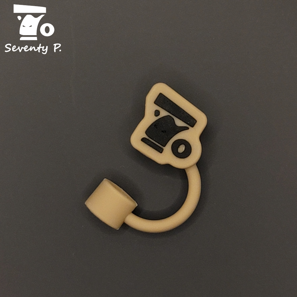 Seventy P. 純鈦吸管組 彈跳矽膠 造型吸管塞 吸管刷 珍珠奶茶吸管 咖啡用吸管 飲料用吸管 隨身吸管組 耐酸鹼-規格圖4