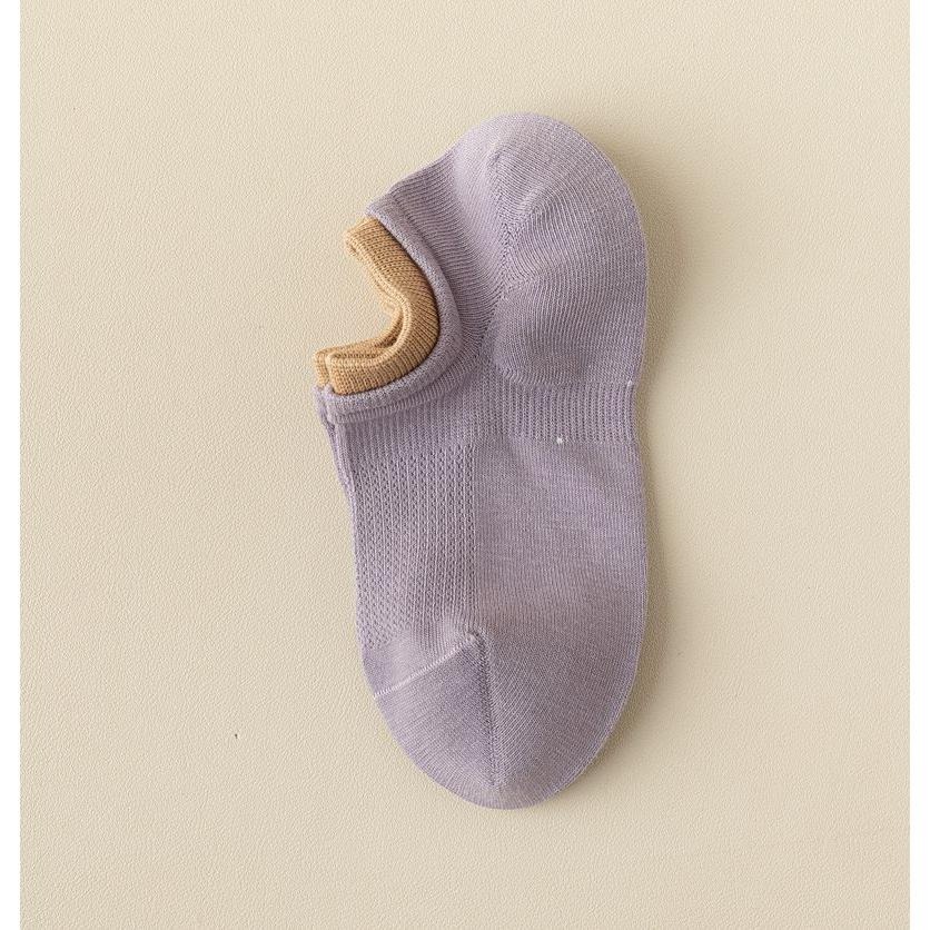 ❤️舒適涼爽色系假兩件雙層透氣網眼短襪❤️棉襪 短襪 女襪 女短襪 春夏-細節圖9