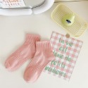 🌸純色新款運動棉中筒襪子女 素色潮流女襪🌸潮流必備 街頭質感-規格圖9