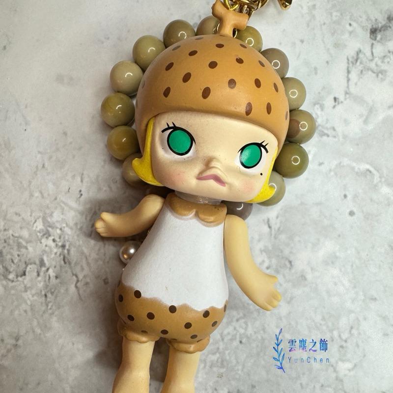 雲塵之飾.珠寶殿 臺灣賣家 快速出貨 🚚 原創設計 阿拉善瑪瑙 茉莉 盒玩 龍眼茉莉 鑰匙圈 原創手作 成品-細節圖2