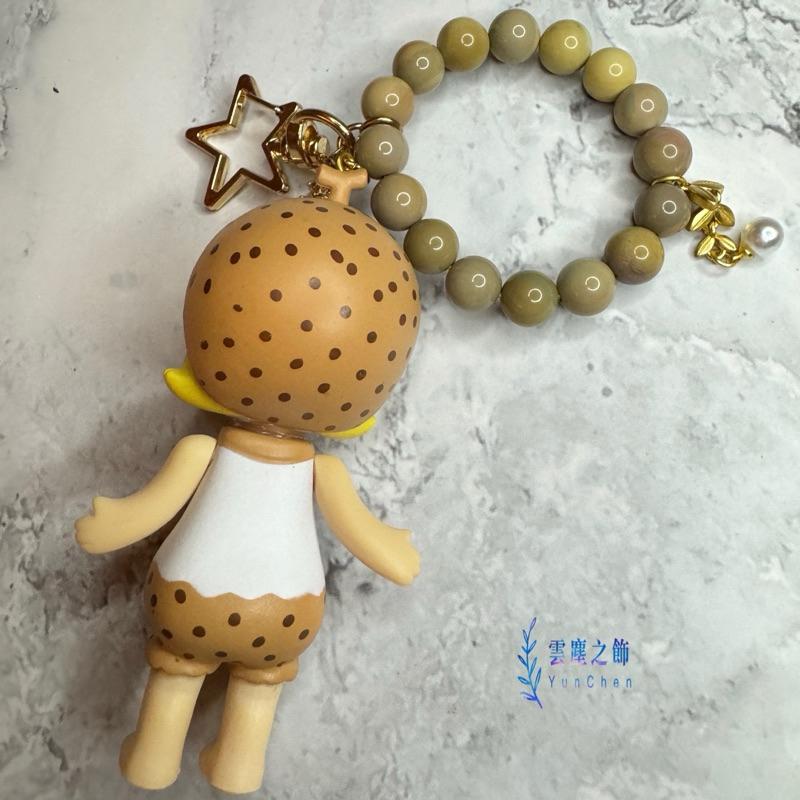 雲塵之飾.珠寶殿 臺灣賣家 快速出貨 🚚 原創設計 阿拉善瑪瑙 茉莉 盒玩 龍眼茉莉 鑰匙圈 原創手作 成品-細節圖3