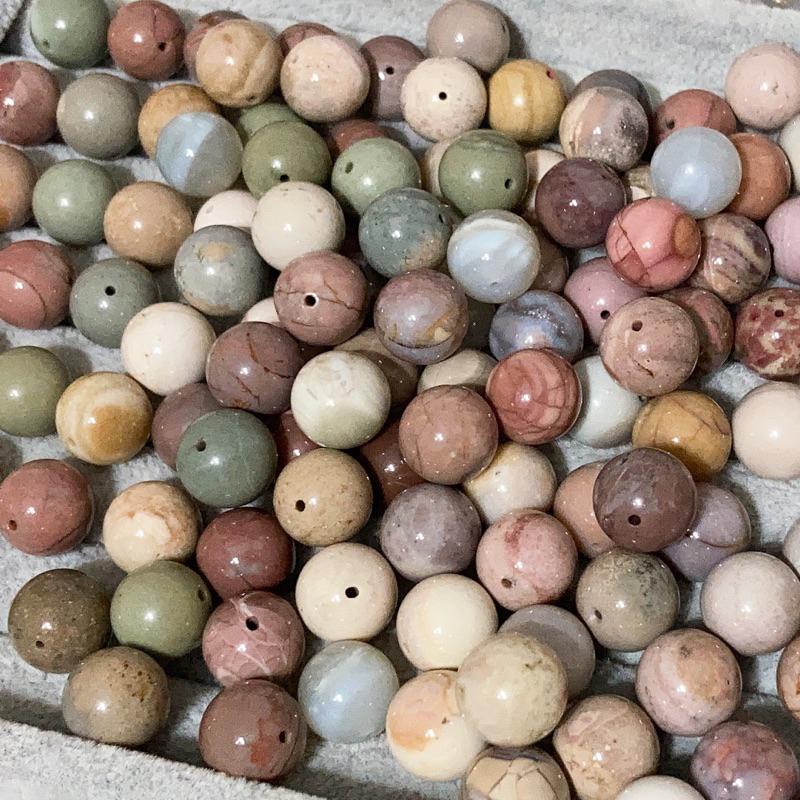 雲塵之飾·花晶靈 臺灣出貨 🚚 快速出貨 天然 阿拉善 戈壁瑪瑙 13咪 散珠 現貨 大咪 各式手圍 隨機 玉化 爆裂-細節圖2