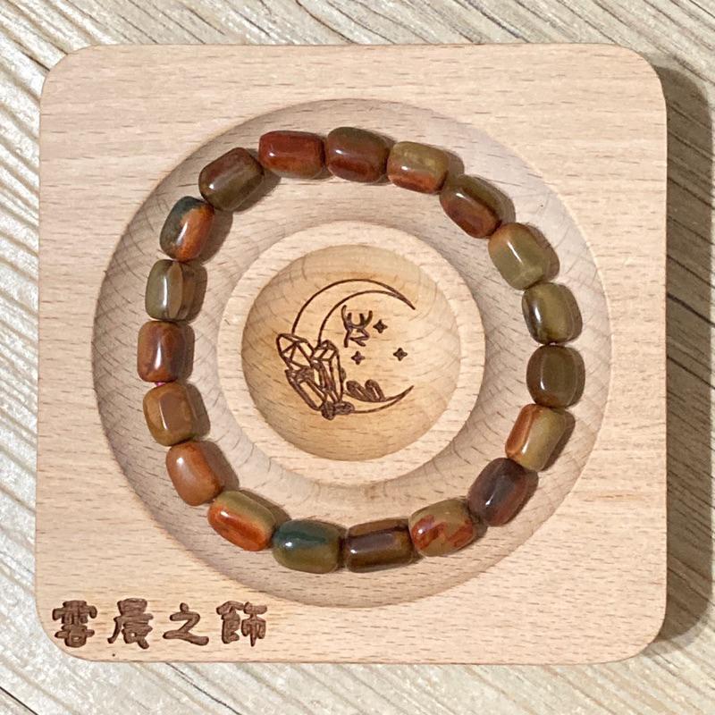 雲塵之飾·珠寶殿 現貨 快速出貨 🚚 臺灣出貨 阿拉善 戈壁瑪瑙 老料 隨型珠 素串 手串 焦糖色 老礦料 虎皮色-細節圖4