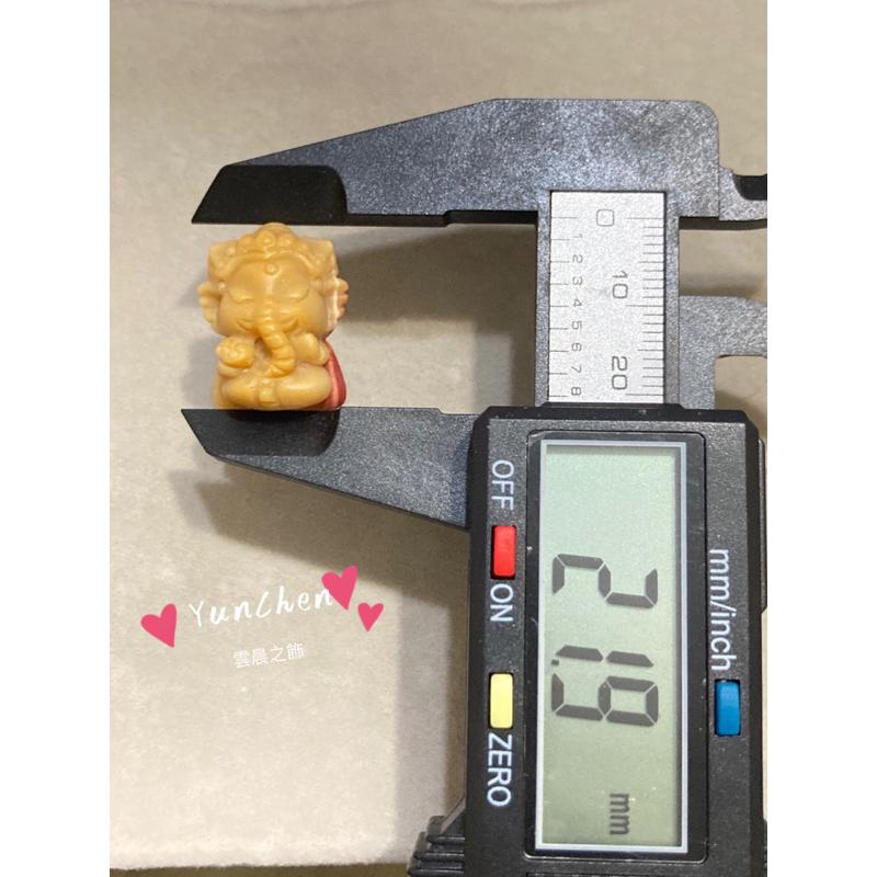 雲晨之飾·花晶靈【阿拉善 象神將軍】 現貨 快速出貨 磨砂 阿拉善 通孔件 俏色 地球藍-細節圖6