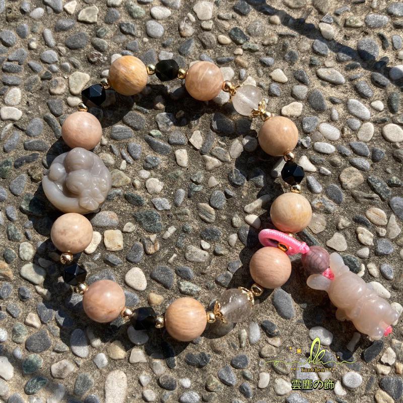 雲塵之飾·珠寶店 臺灣賣家 快速出貨 🚚  多款原創設計 手鍊 水晶 阿拉善 多寶 象神 米菲 九尾狐 蜜拉 璐娜貓-細節圖5