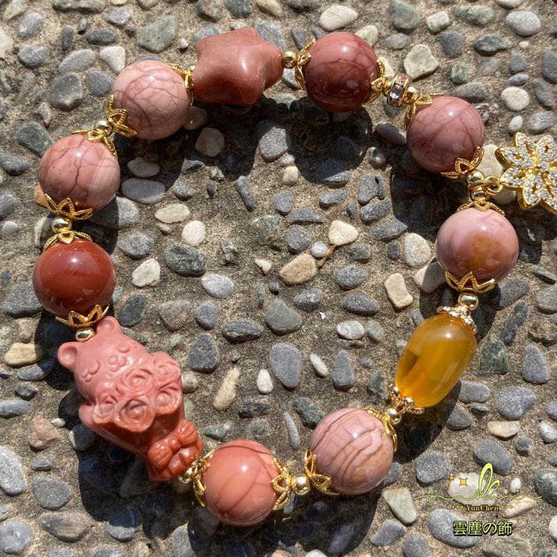 雲塵之飾·珠寶店 臺灣賣家 快速出貨 🚚  多款原創設計 手鍊 水晶 阿拉善 多寶 象神 米菲 九尾狐 蜜拉 璐娜貓-細節圖6