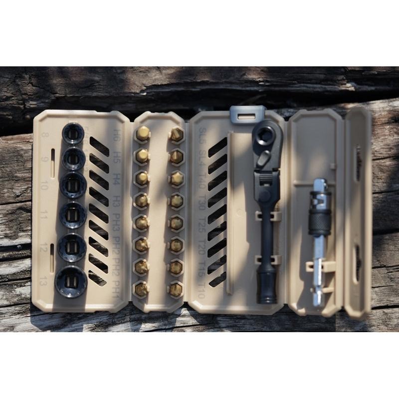 愛森諾 24件攜帶式工具組｜家用維修/車用工具/多功能螺絲組｜隨身好收納【ARSENAL】-細節圖3