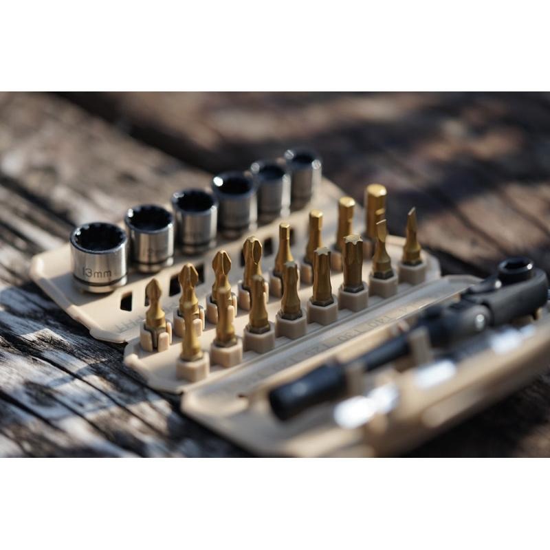 愛森諾 24件攜帶式工具組｜家用維修/車用工具/多功能螺絲組｜隨身好收納【ARSENAL】-細節圖4