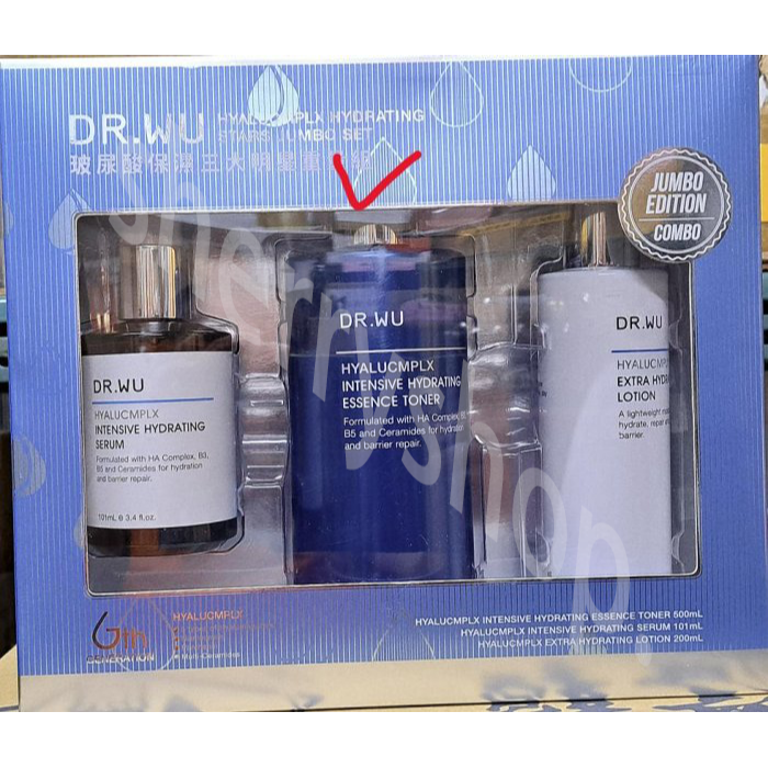 DR.WUzs 2026年最新 DR.WU玻尿酸保濕精華精華化妝水重量版500ml 全新組合拆售裸瓶無盒ldr.wu-細節圖2
