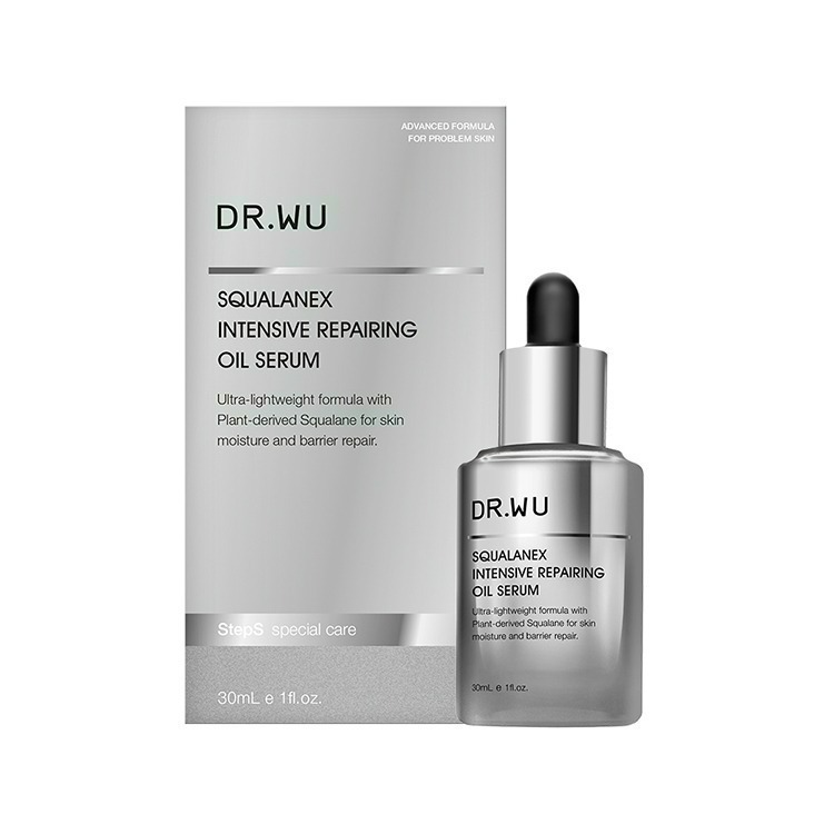 DR.WU 精美銀瓶器 DR.WU角鯊潤澤修復精華油30ML DR.WU 角鯊潤澤修復精華油101ML | drwu