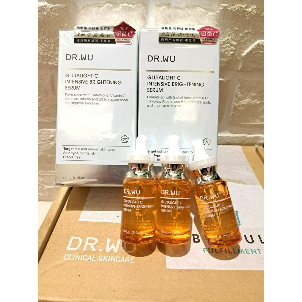 DR.WU杏淨透亮白組-達爾膚(DR.WU超微C美白精華30ml+DR.WU杏仁酸亮白煥膚精華30ml)drwu-細節圖3