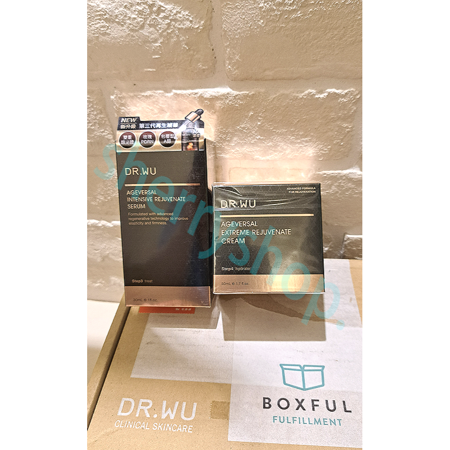 DR.WU60逆轉肌齡煥活組共60ml(DR.WU超逆齡肌因再生精華30ml +DR.WU超逆齡肌因再生精華霜30ml)-細節圖2