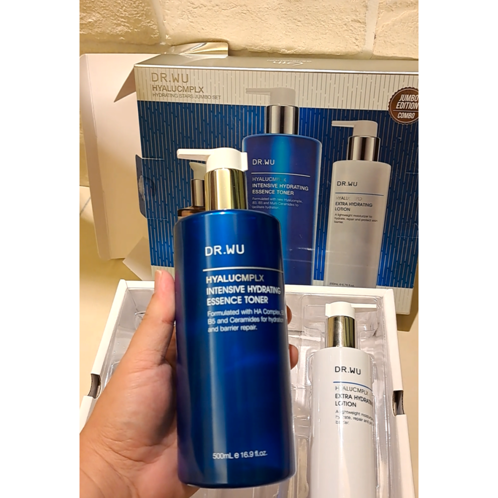 2025年新效期到2028年DR.WUn500保濕玻尿酸精華化妝水500ml重量版 全新組合拆售裸瓶無盒-細節圖2