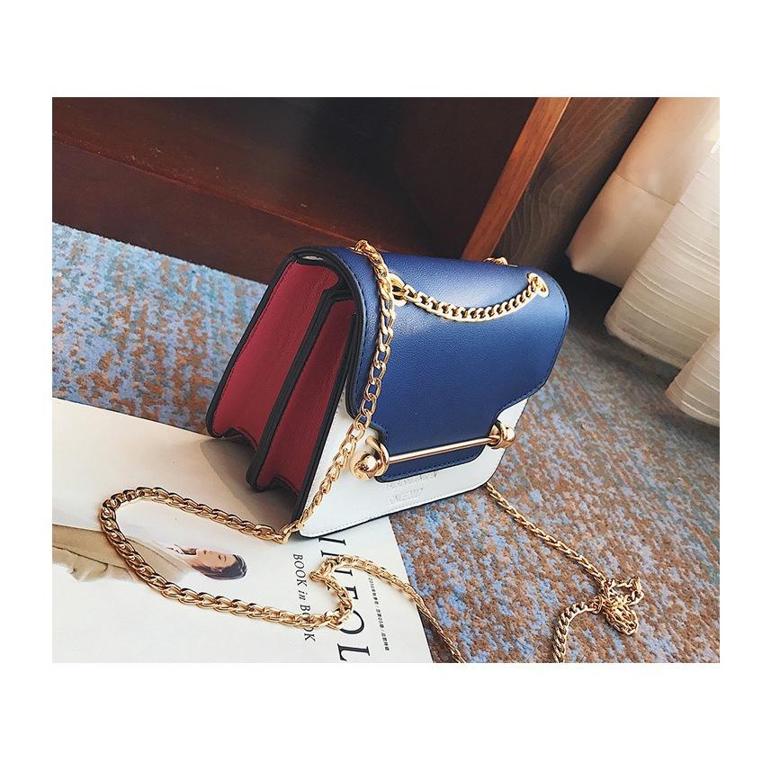 【Mate_Shop】韓版時尚撞色小包 單肩包 斜跨包 手提包 鍊條包 送禮物 情人節 現貨 批發-細節圖3