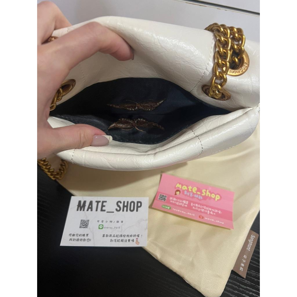 【Mate_Shop】Songmont 巧克力包 小方包 翻蓋包 雲吞鎖扣 軟皮 暖糯 時尚 百搭 磁吸 真皮 現貨預購-細節圖7