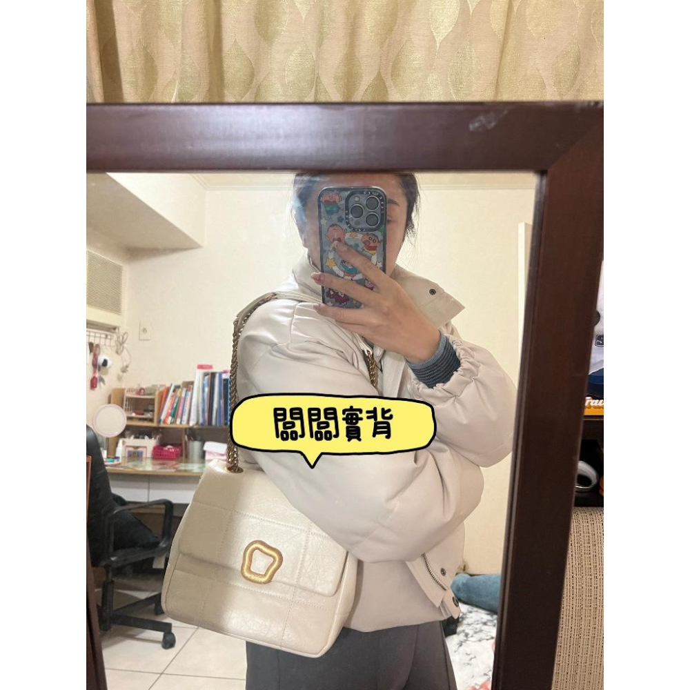 【Mate_Shop】Songmont 巧克力包 小方包 翻蓋包 雲吞鎖扣 軟皮 暖糯 時尚 百搭 磁吸 真皮 現貨預購-細節圖8