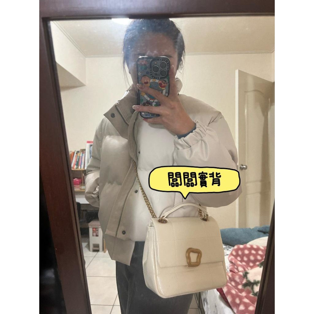 【Mate_Shop】Songmont 巧克力包 小方包 翻蓋包 雲吞鎖扣 軟皮 暖糯 時尚 百搭 磁吸 真皮 現貨預購-細節圖9