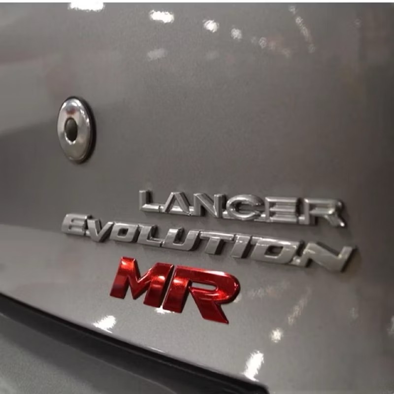 三菱 lancer evolution MR後箱蓋車標-細節圖2