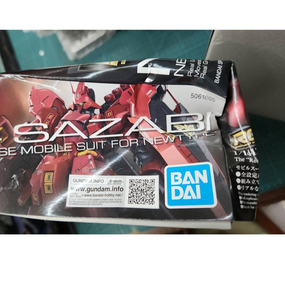 *弘萬吉*BANDAI RG #29 1/144 MSN-04 SAZABI 沙薩比 5061605 盒損特價-細節圖2