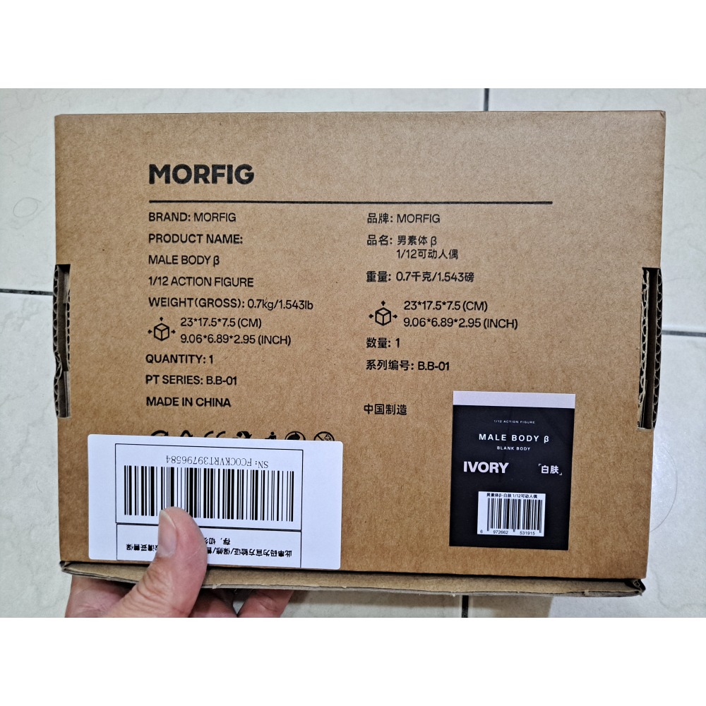 Inart Morfig 白膚 男素體-細節圖3