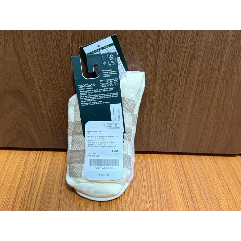 Roots 配件 PARK PLAID 格紋短襪 二入組-細節圖3