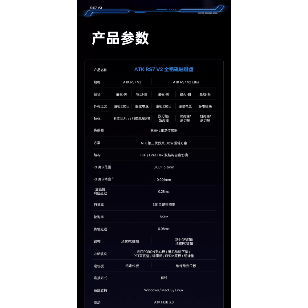 ATK RS7 V2 電競鍵盤-細節圖2