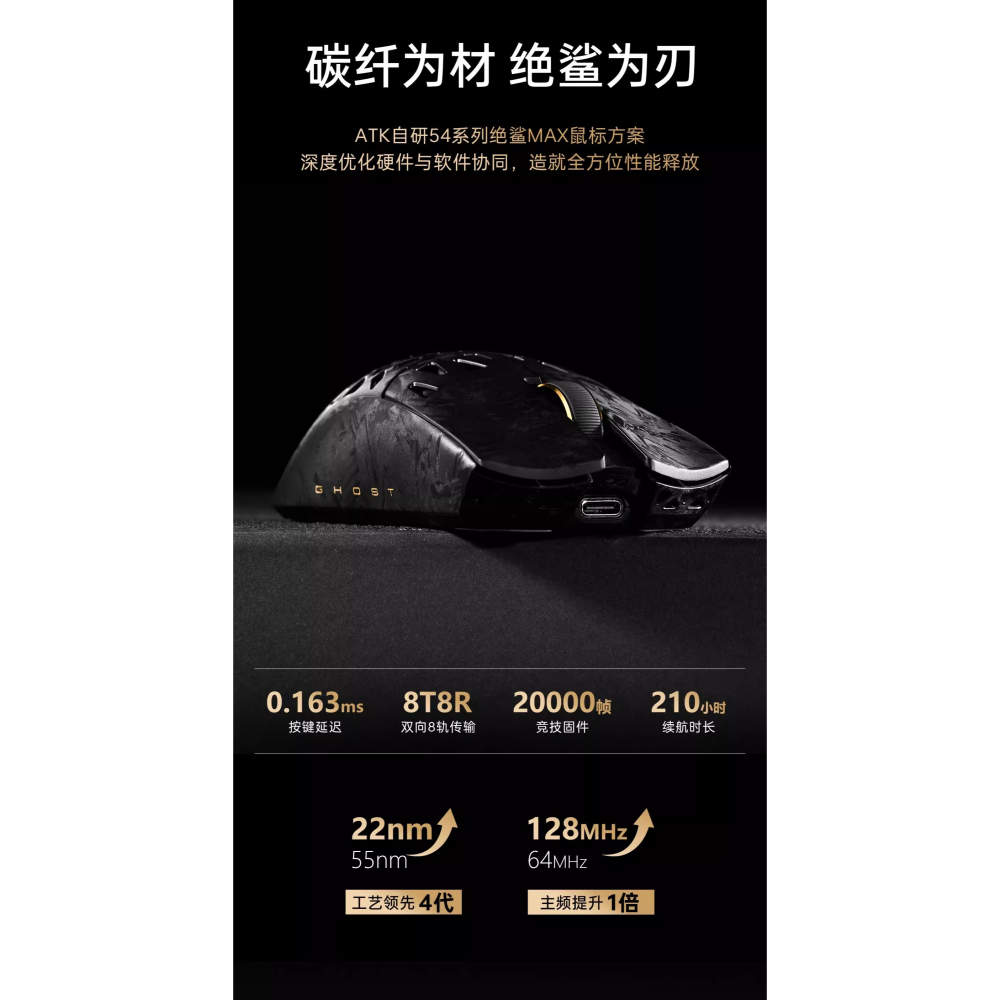 ATK 烈空 GHOST 魂 無線電競滑鼠-細節圖6