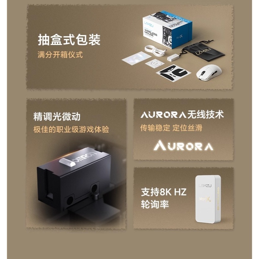 LAMZU 蘭族 MAYA X 瑪雅X 無線電競滑鼠-細節圖3