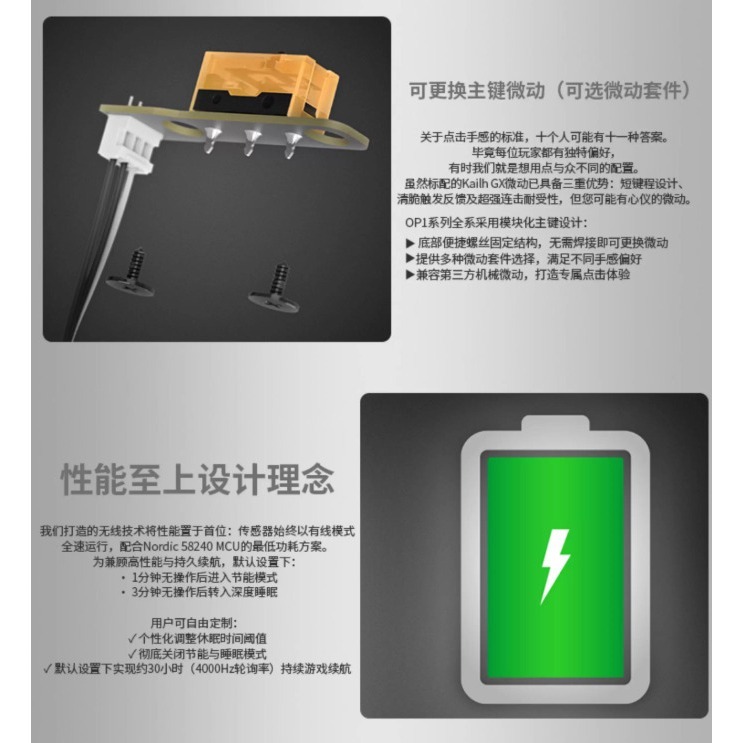 ENDGAME GEAR OP1w 4K V2 無線電競滑鼠-細節圖5
