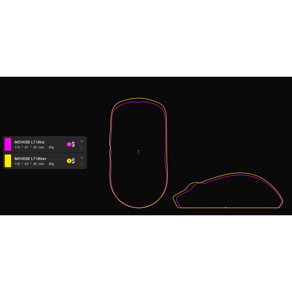 MCHOSE 邁從 L7 PRO/PRO+/ULTRA+ 無線電競滑鼠-細節圖4