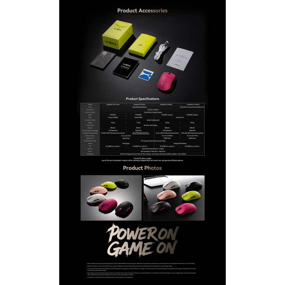 VGN 蜻蜓 Dragonfiy F2 PROMAX/ULTRA+ 無線電競滑鼠-細節圖4