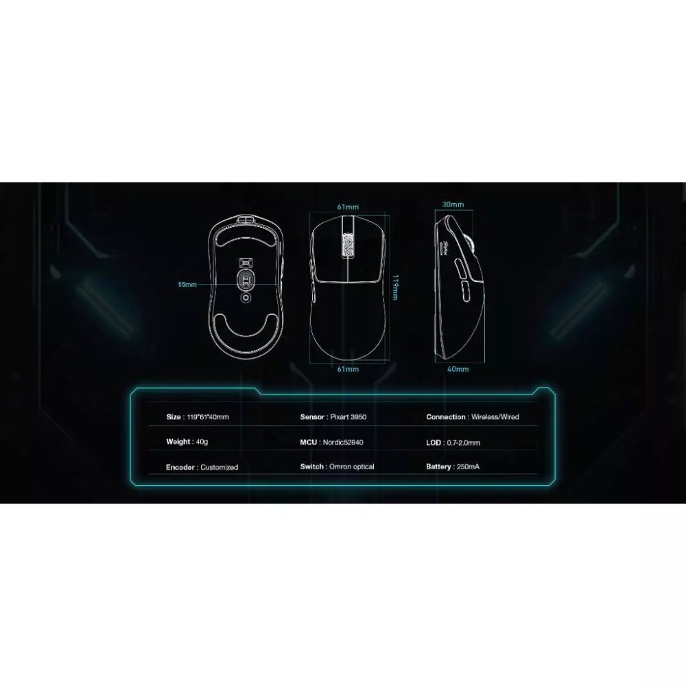 SCYROX 賽洛斯 V6 無線電競滑鼠-細節圖3