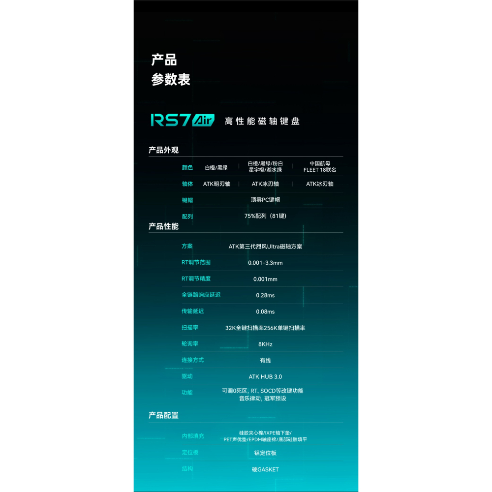 ATK RS7 AIR 電競鍵盤-細節圖2