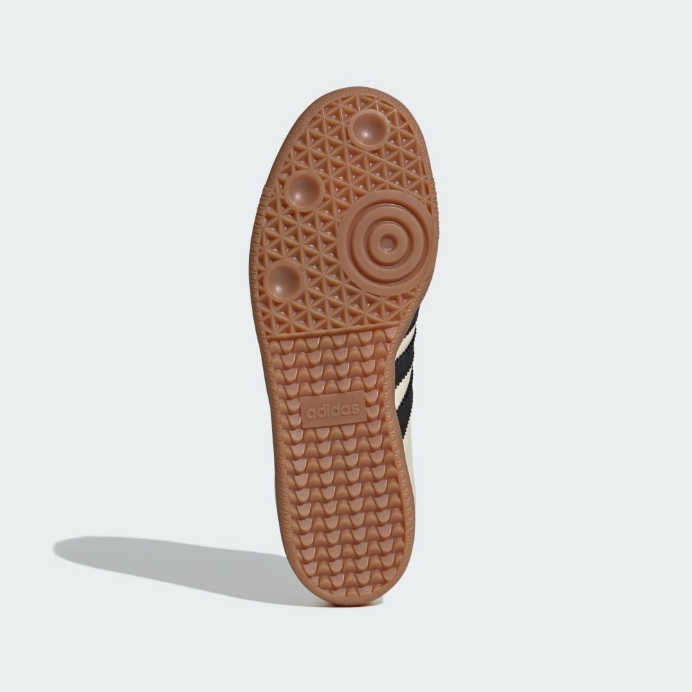 二手 adidas 愛迪達 SAMBA OG US8 JP250 運動休閒鞋 奶茶色 黑金 燙金 焦糖底 ID0478-細節圖8