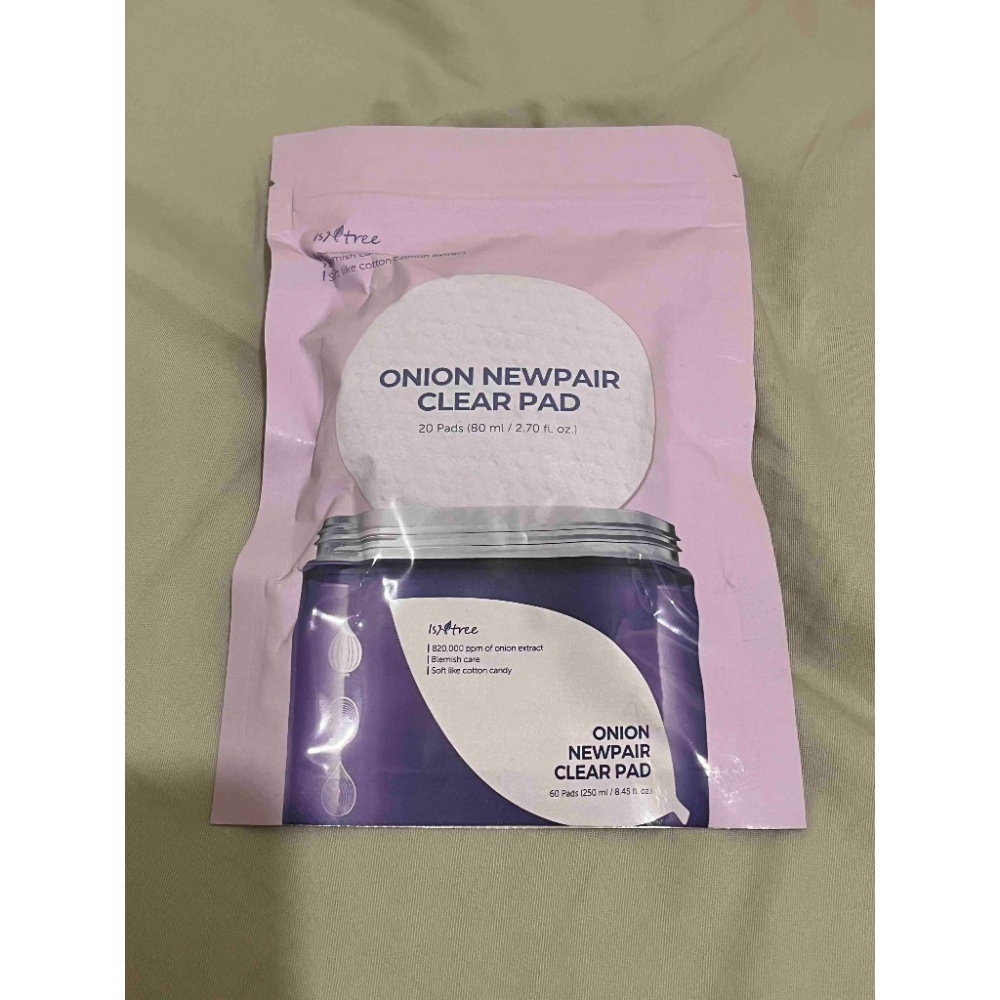 全新 韓國帶回 ISNTREE 紅洋蔥淡印提亮修護精華棉片 補充包 20片 舒緩 改善 亮白 玻尿酸-細節圖2