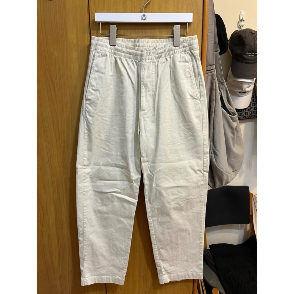 二手 UNIQLO UQ 男裝 棉質舒適九分褲 長褲 454775 Size S-細節圖2