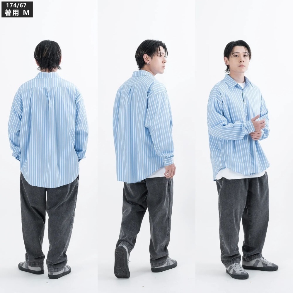 二手 AGILITY Wide Tapered Jeans 黑色 錐形打褶水洗牛仔褲-細節圖5