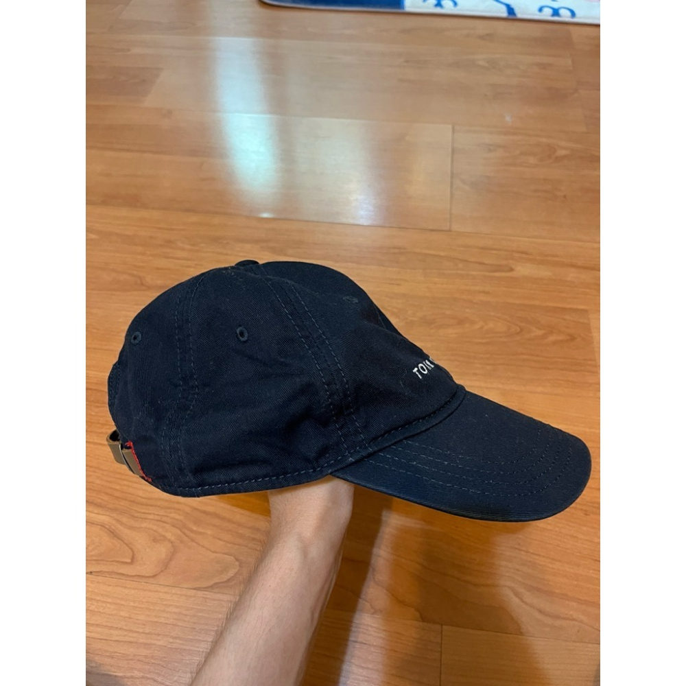 二手 Tommy Hilfiger 深藍 經典 刺繡 logo 可調節 鴨舌 棒球帽 老帽 高帽 經典-細節圖2