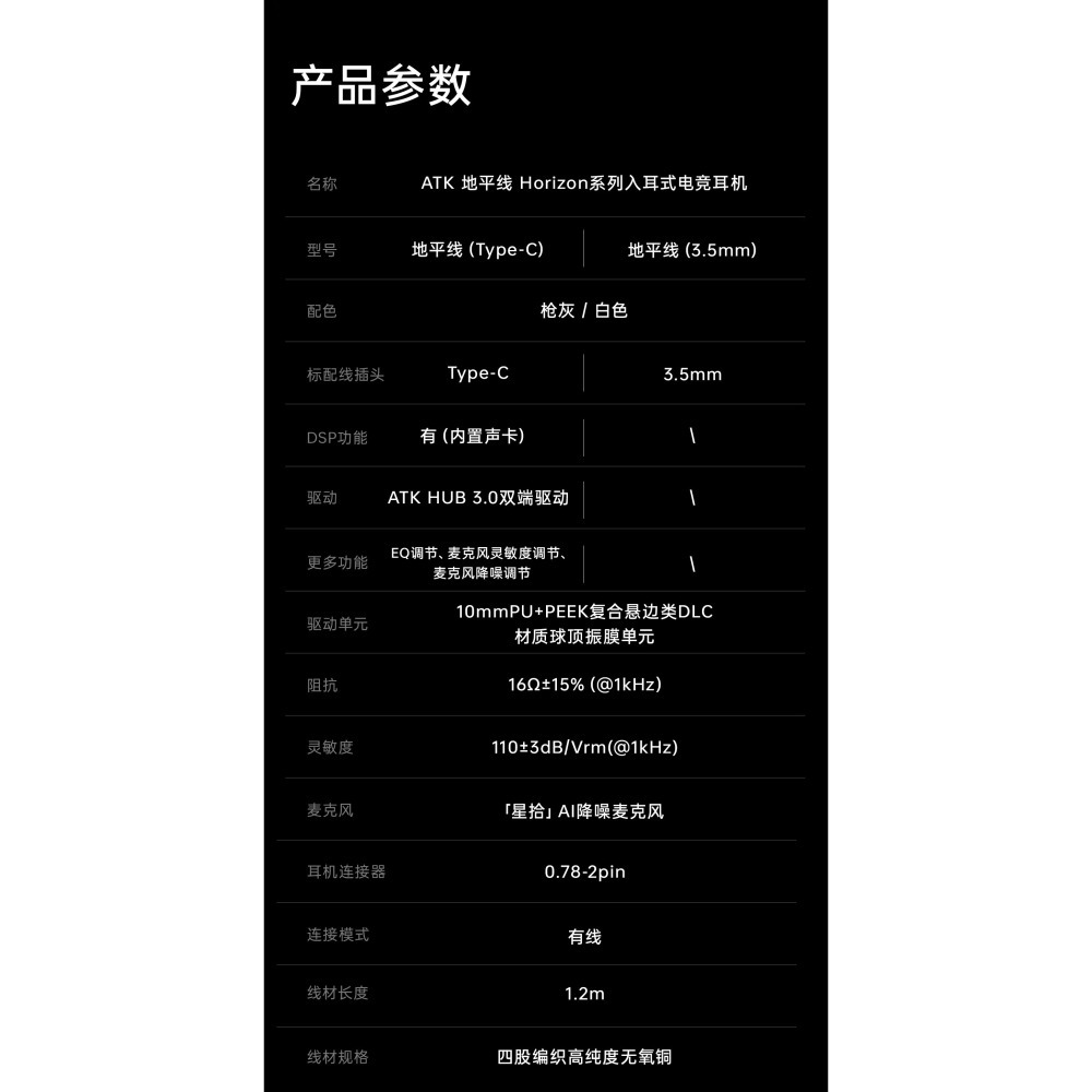 ATK Horizon 地平線 電競耳機-細節圖2