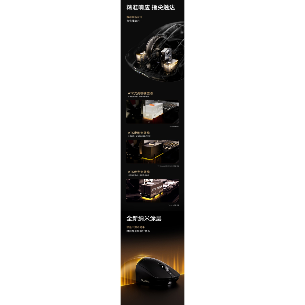 ATK A9 MINI ULTIMATE大師版 無線電競滑鼠-細節圖8