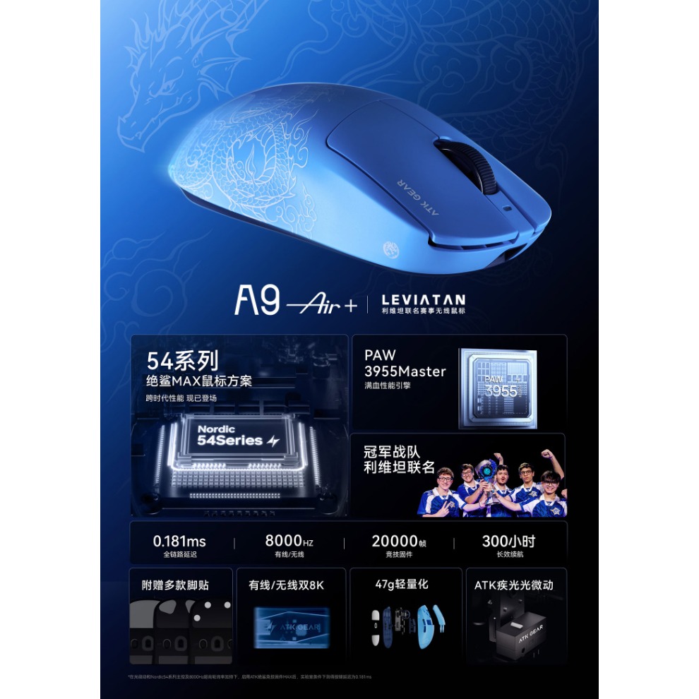 ATK A9 系列 無線電競滑鼠-細節圖5