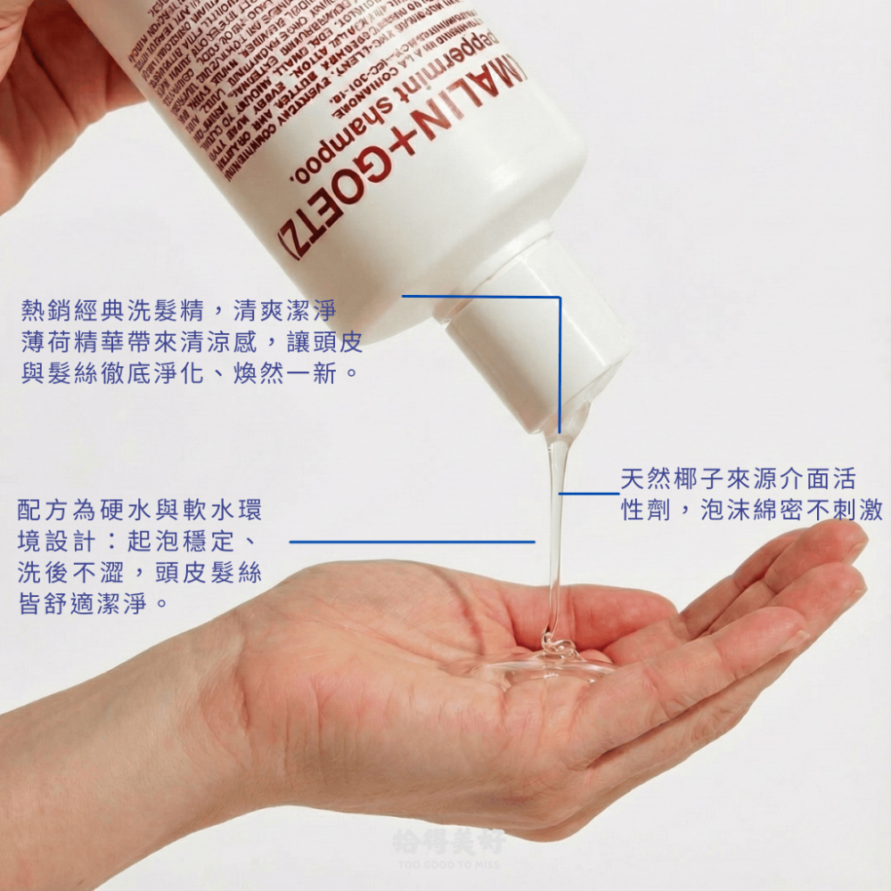【拾得美好】Malin+Goetz 薄荷洗髮露 洗髮精 清爽淨化 男女適用 涼感 頭皮清潔 馬林狗子 現貨 開發票-細節圖2