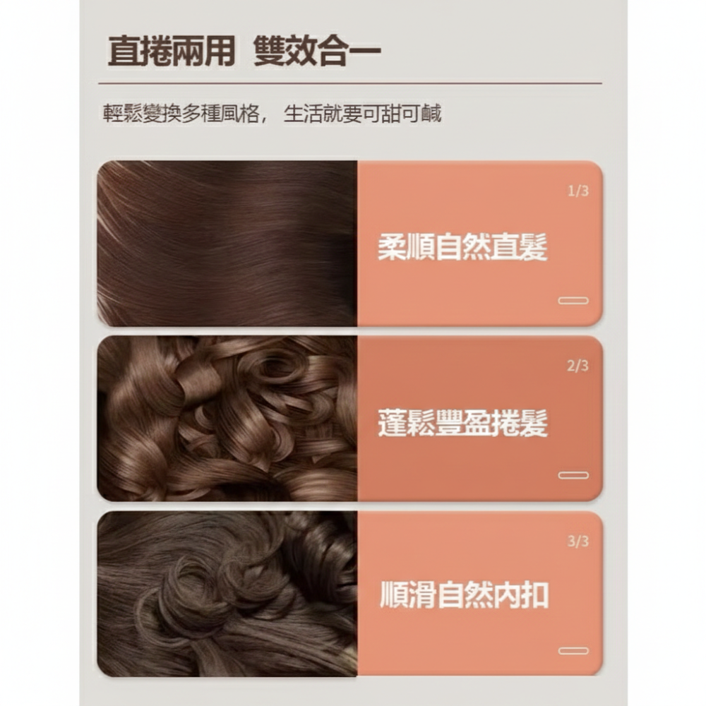 ★現貨出貨★ 迷你離子夾 兩用電捲棒 捲髮神器 直髮夾 離子夾 電棒 捲髮棒 離子夾迷你 平板夾 捲髮器-細節圖7