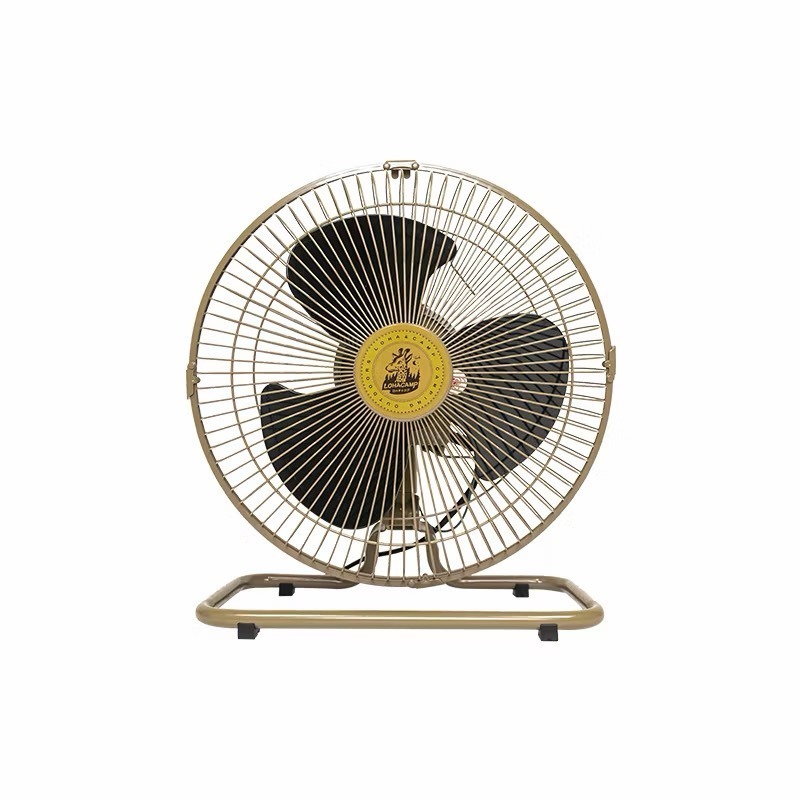【24H發貨 】現貨 12吋 風扇 沙色露營 復古工業風露營風扇 收納袋-細節圖2
