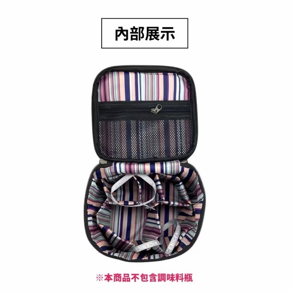 {{庫存新品出清}}玻璃瓶調味料組合11件組｜露營必備 收納 調味料罐-黑色-細節圖3